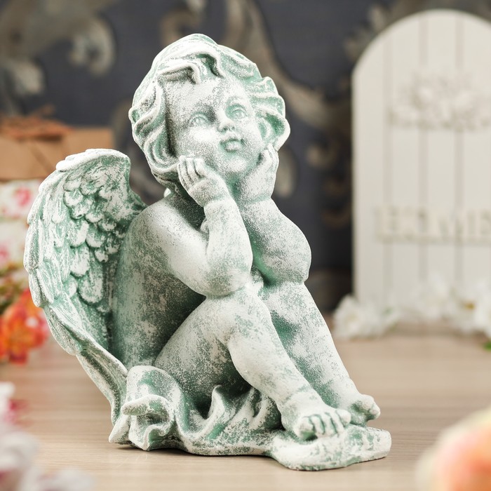 Статуэтка "Ангел сидит", камень