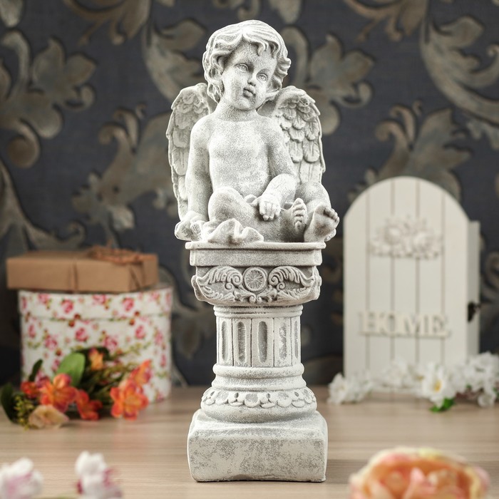 Статуэтка "Ангел на колонне" камень
