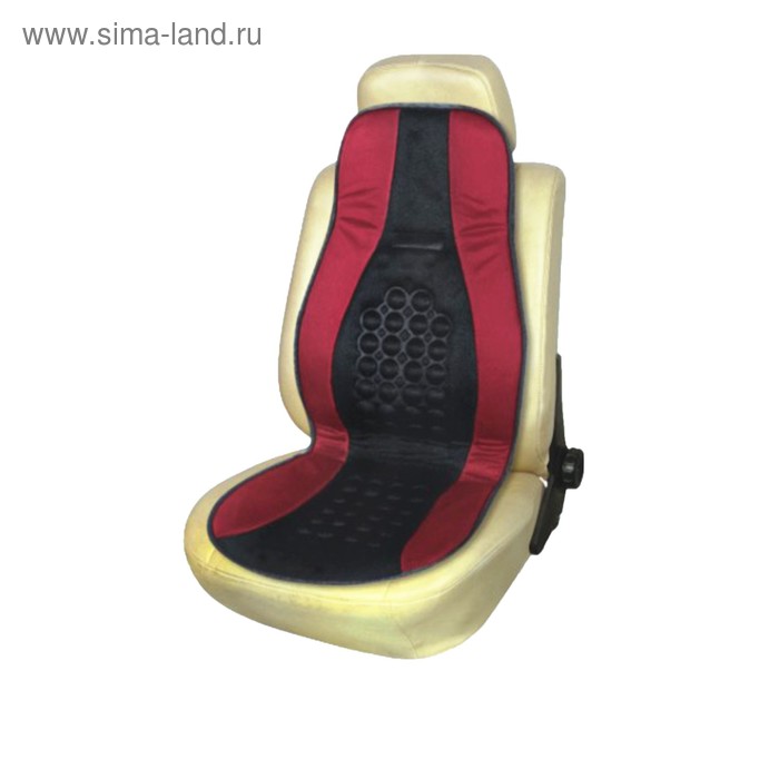 фото Накидка на сиденье ортопедическая skyway drive, размер s, черно-красный