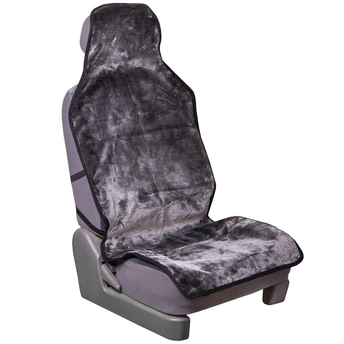 Накидка на сиденье SKYWAY ARCTIC, искусственный мех, серый