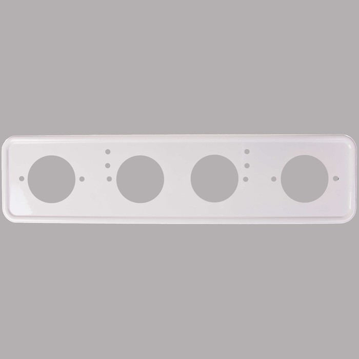 Рамка для номера SKYWAY, металлическая под болт, белая