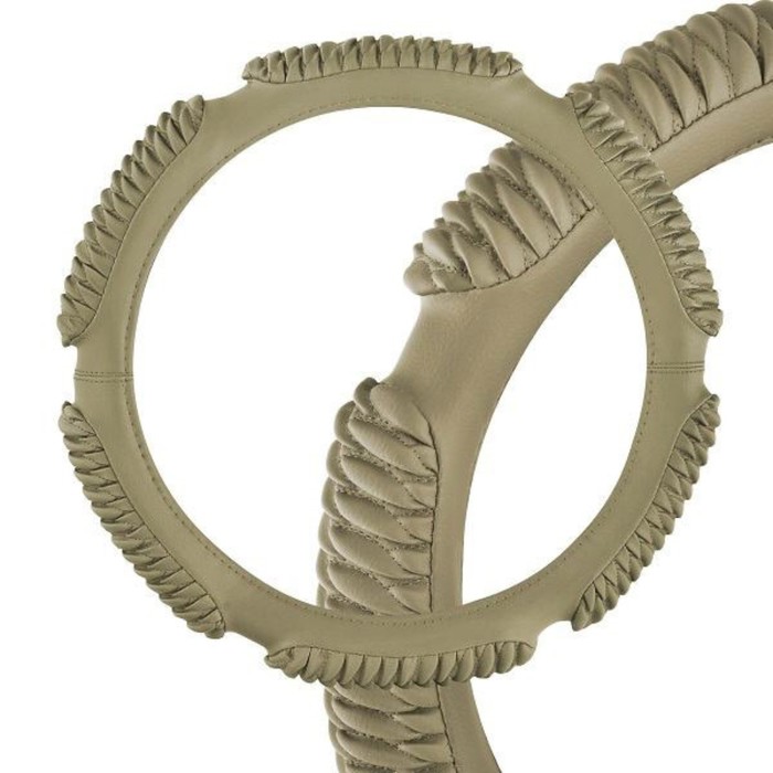 

Оплетка Skyway Sponge ribby, размер М, экокожа, бежевый, S01102221