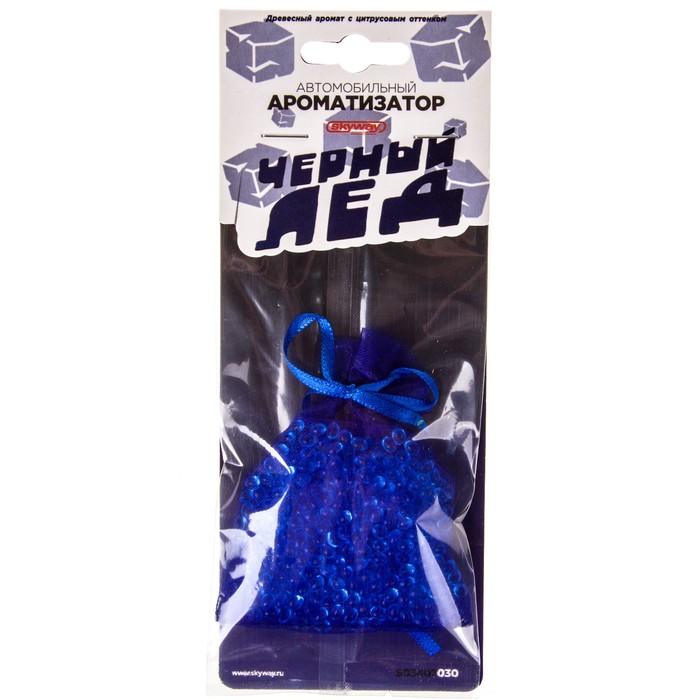 Ароматизатор SKYWAY, подвесной, Чёрный лёд 20г