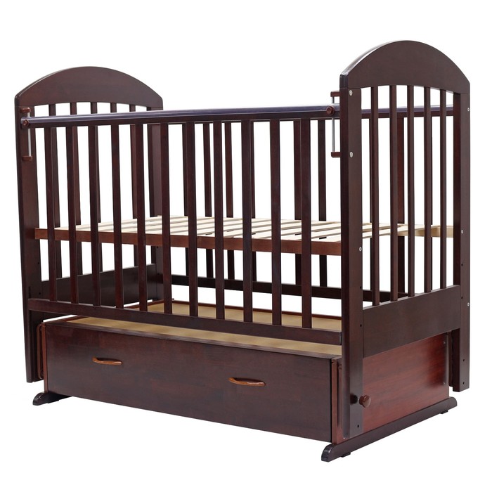 Кроватка детская "ДАРИНА"-6 маятн/ящ, 120 х 60 см (вишня)