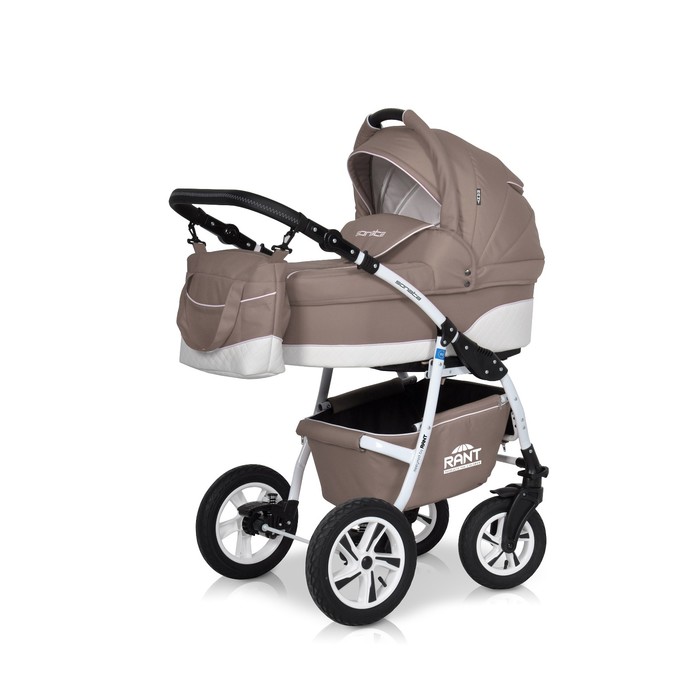 Коляска 2 в 1 SONATA (Rant) 04 бежевый-белый