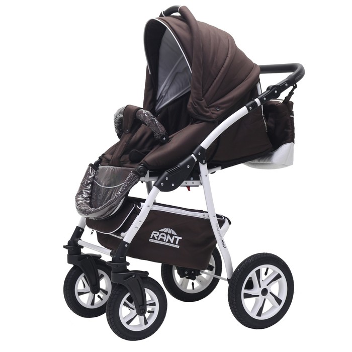 Коляска 3 в 1 SONATA (Rant) 01 синий-белый