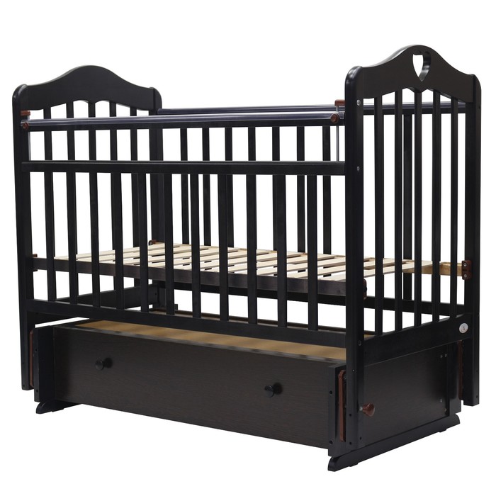 Кроватка детская "ОЛИВИЯ"-7 универ.маятн/ящ., 119 х 60 см (венге)