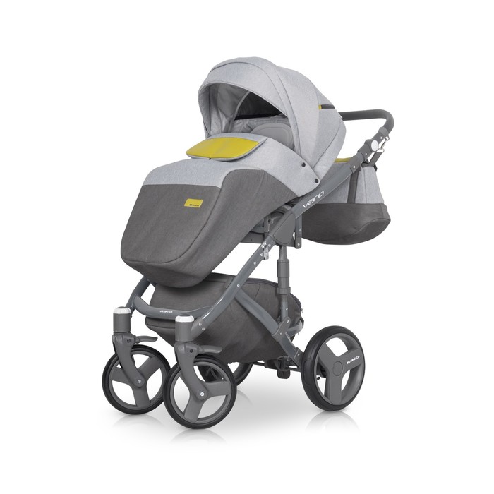 Коляска 3 в 1 VARIO (Riko) 01 Grey Fox (Серый)