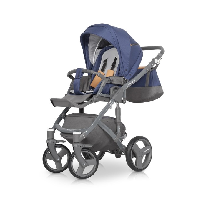 Коляска 3 в 1 VARIO (Riko) 05 Denim (синий)