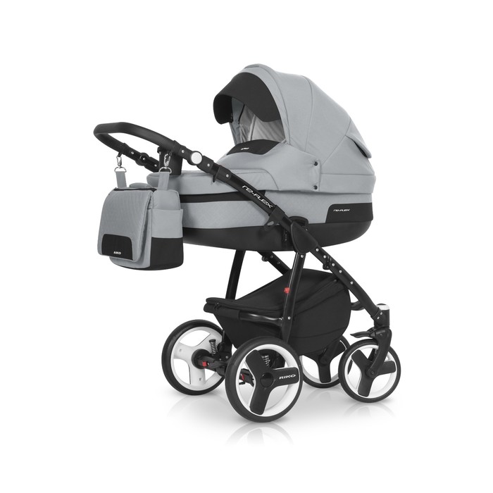 Коляска 3 в 1 RE-FLEX (Riko) 08 Grey Fox (серый)