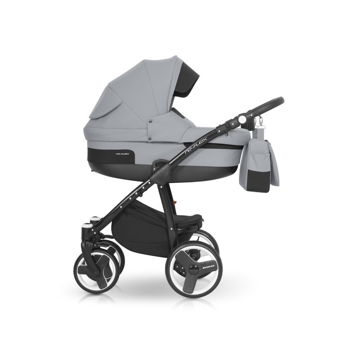 Коляска 3 в 1 RE-FLEX (Riko) 08 Grey Fox (серый)