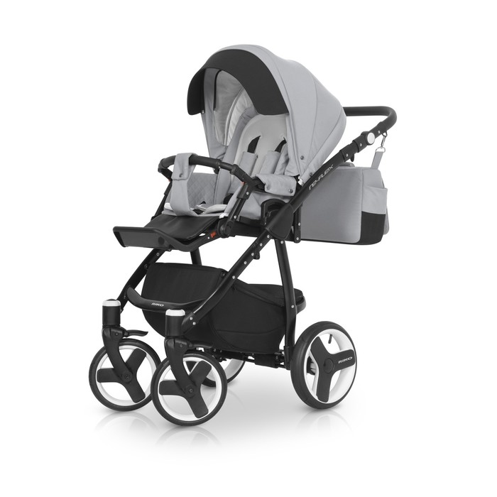 Коляска 3 в 1 RE-FLEX (Riko) 08 Grey Fox (серый)