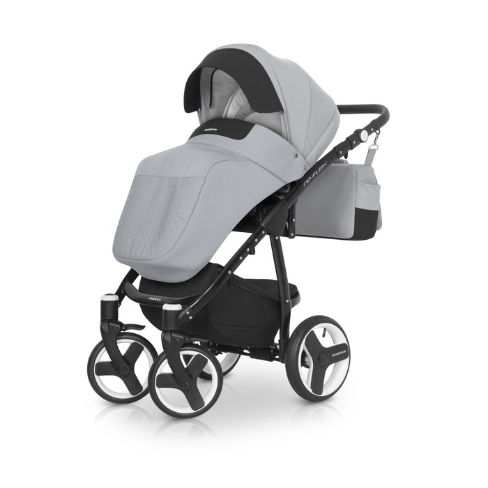 Коляска 3 в 1 RE-FLEX (Riko) 08 Grey Fox (серый)