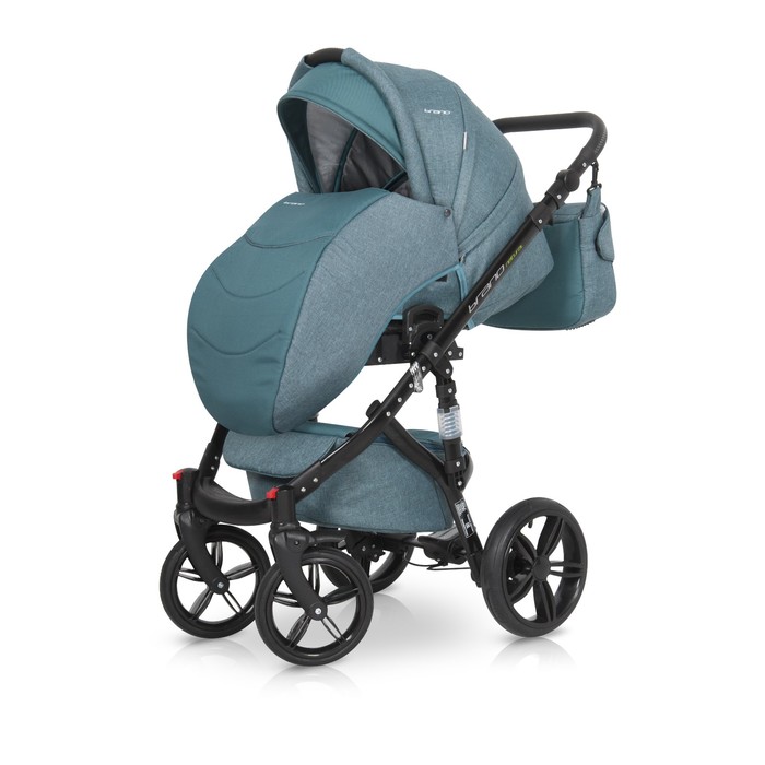 Коляска 3 в 1 BRUNO NATURAL (Riko) 02 Adriatic (морской)