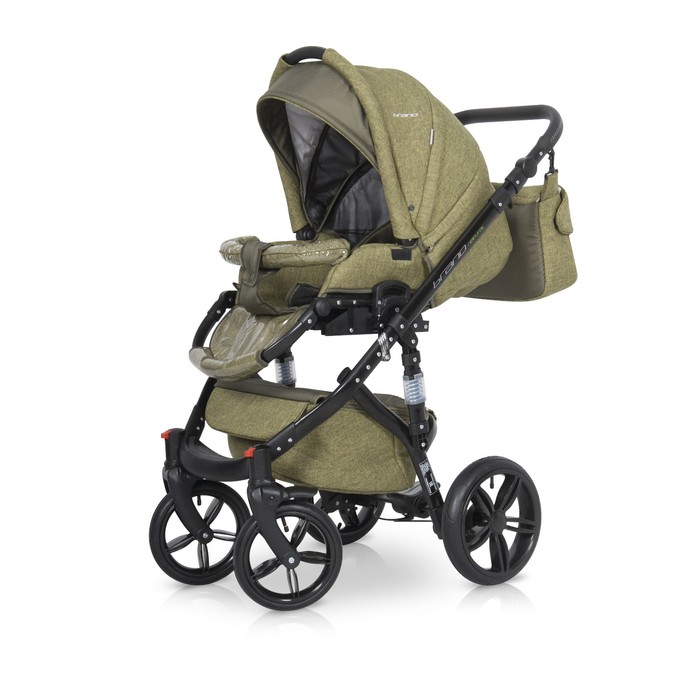 Коляска 3 в 1 BRUNO NATURAL (Riko) 04 Olive (зеленый)