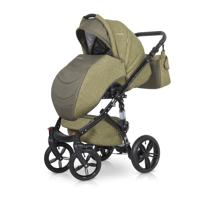 Коляска 3 в 1 BRUNO NATURAL (Riko) 04 Olive (зеленый)