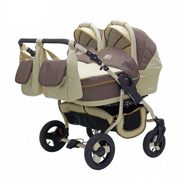 Коляска FENIX DUO (BartPlast) 06 бежевый-коричневый