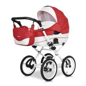 

Коляска 2 в 1 Brano Ecco Prestige Riko, 20 красный-белый