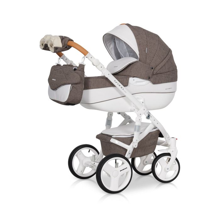 Коляска  BRANO LUXE  (Riko) 01 Mocca (коричневый)