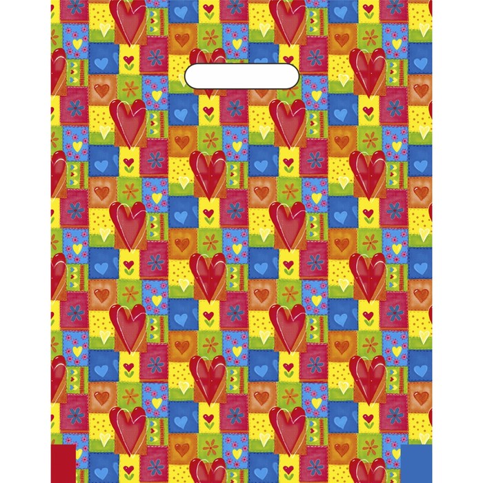 Пакет "Аппликация", полиэтиленовый с вырубной ручкой, 30 х 40 см, 35 мкм