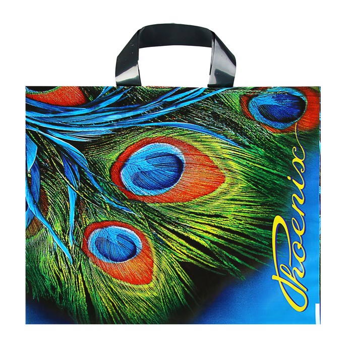 Пакет "Феникс", полиэтиленовый с петлевой ручкой, 37 х 31 см, 85 мкм