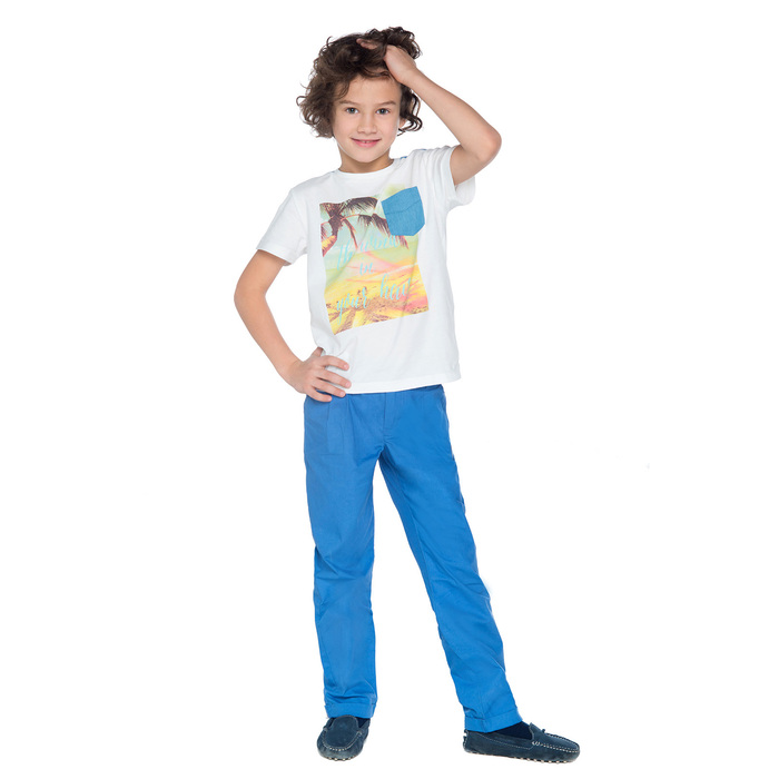 Брюки для мальчика, рост 98-104 см, цвет тёмно-синий SS17-CKV-BSP-564