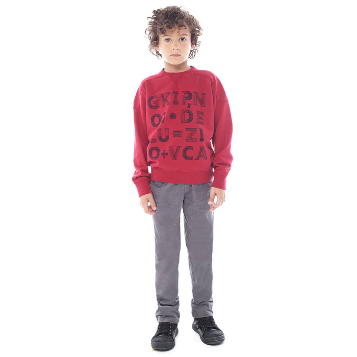 Джемпер для мальчика, рост 110-116 см, цвет бордовый AW16-17-CBN-BSW-212