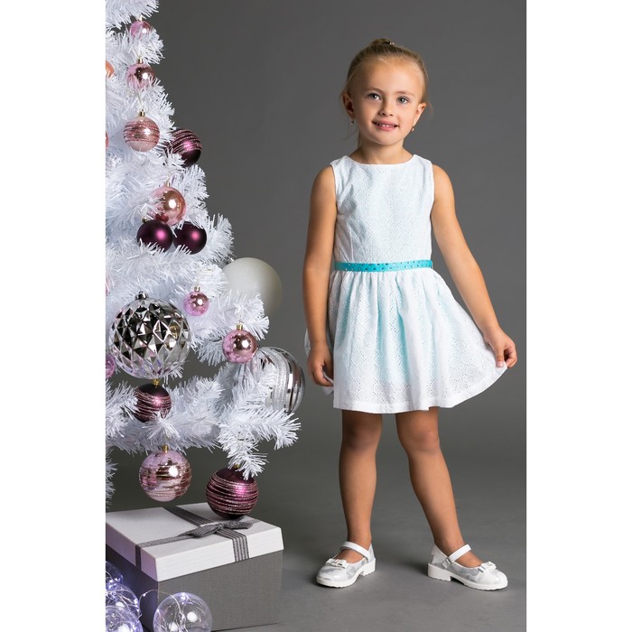 Платье для девочки, рост 98-104 см, цвет белый