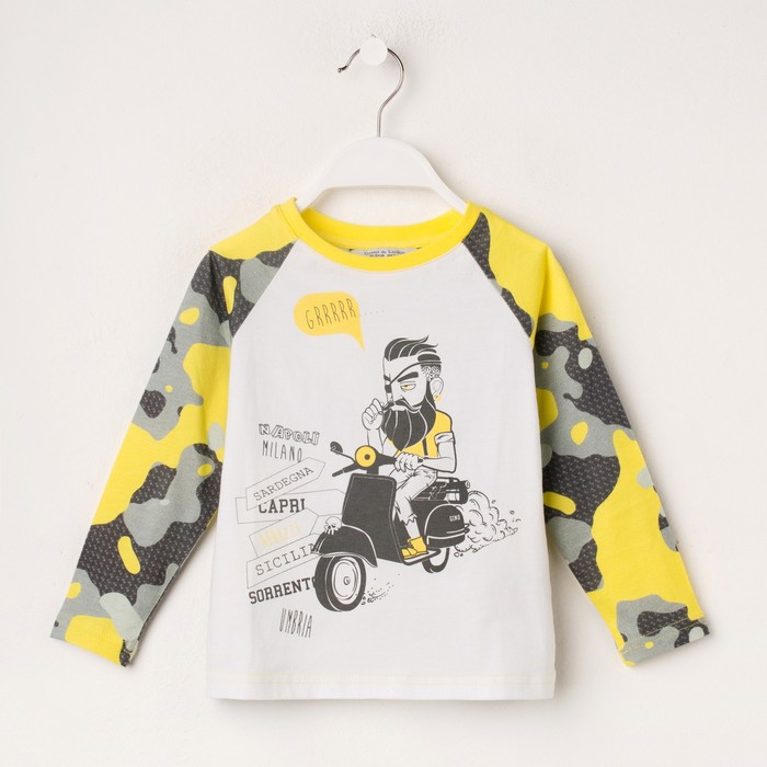 Футболка для мальчика, рост 122-128 см, цвет камуфляж SS17-CBN-BTS-522