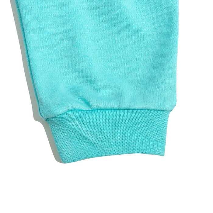 Пижама c манжетами для мальчика, рост 68 см, цвет Зайки-серый -бирюза U070111Y68_М