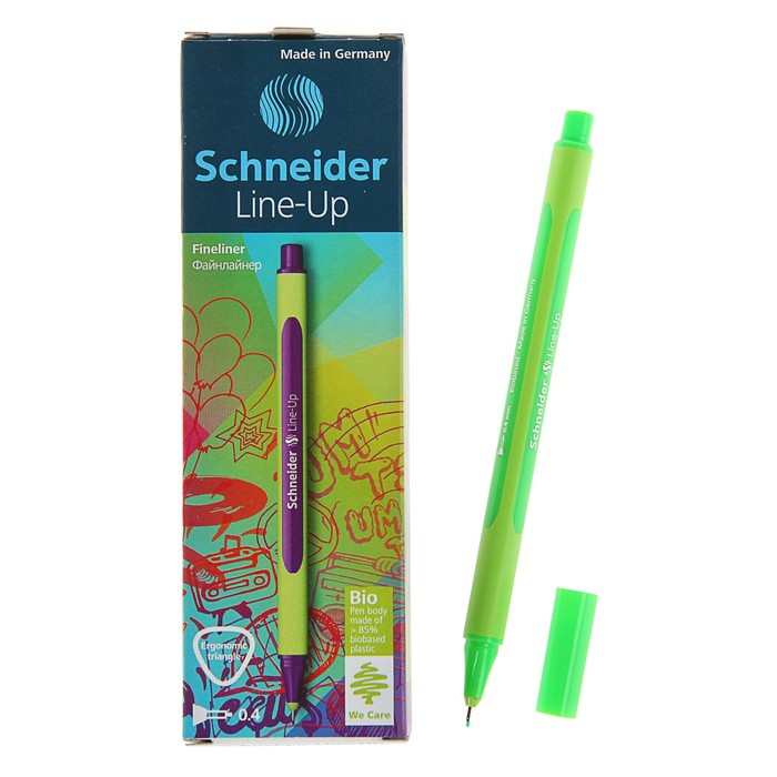 Линер Schneider Line-Up. узел 0.4 мм, неоново-зелёный