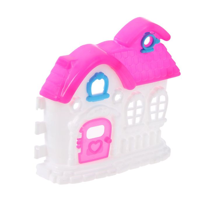 Дом для кукол "Счастливый дом" с аксессуарами, МИКС