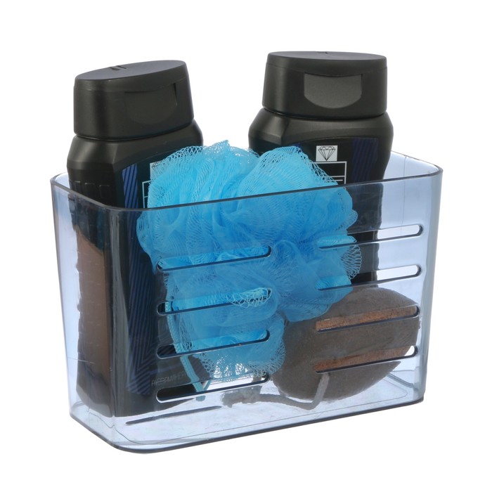 Подарочный набор "Самому мужественному": гель для душа, шампунь, мочалка в пластиковой подставке