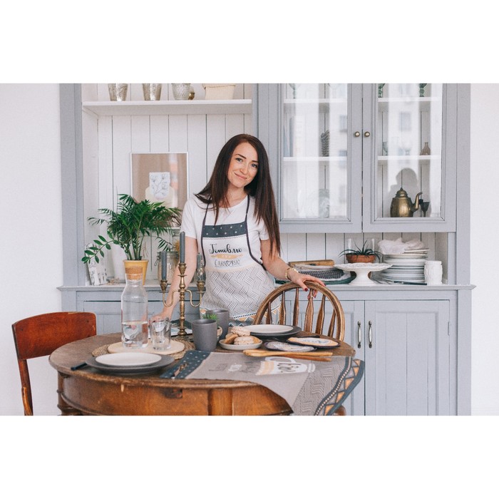 Набор прихваток "Доляна" Вкусной жизни 17 х 17см, 2 шт, 100 % хл, 162 г/м²