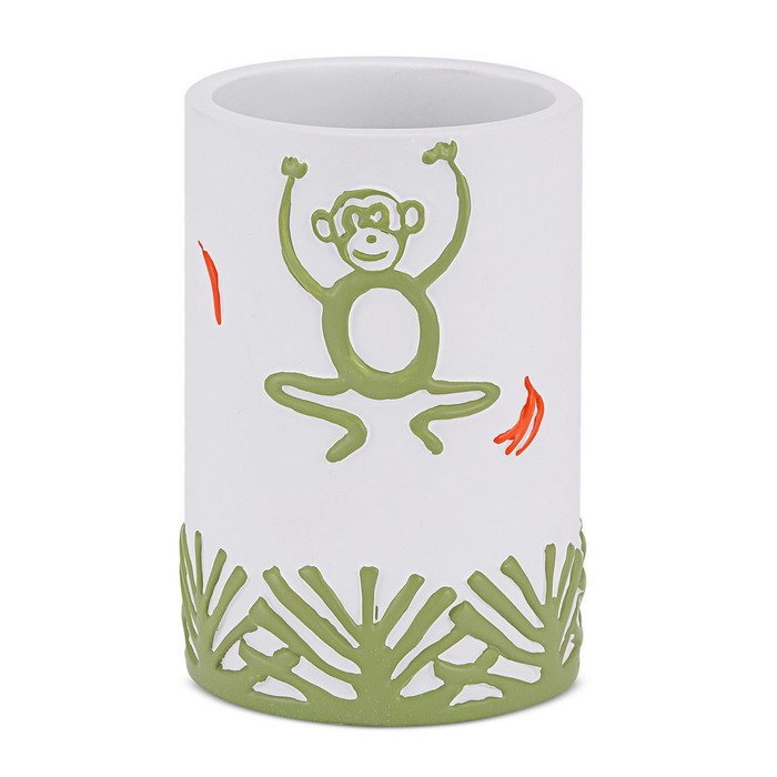 Стакан для зубной пасты Jungle, цвет белый