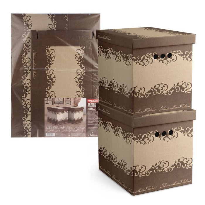 Набор коробов картонных 2 шт 28х38х31,5 см