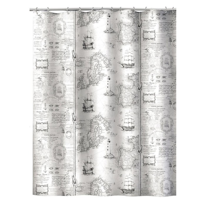 Штора для ванной комнаты 180х180 см