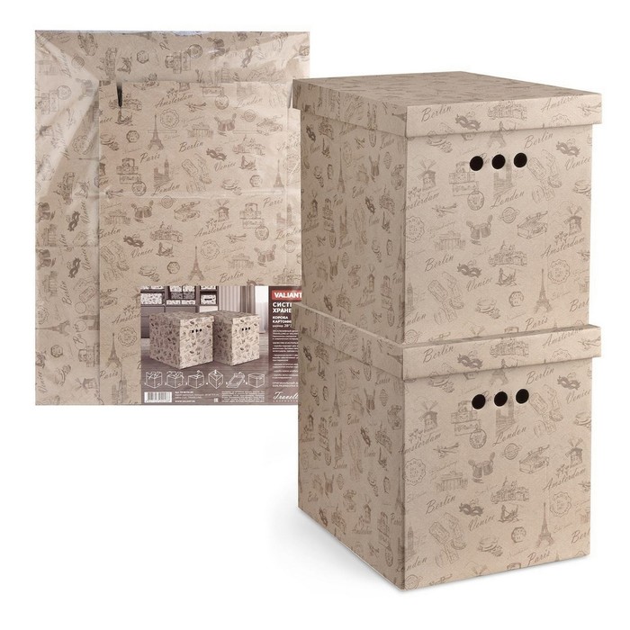 Набор коробов картонных 2 шт 28х38х31,5 см