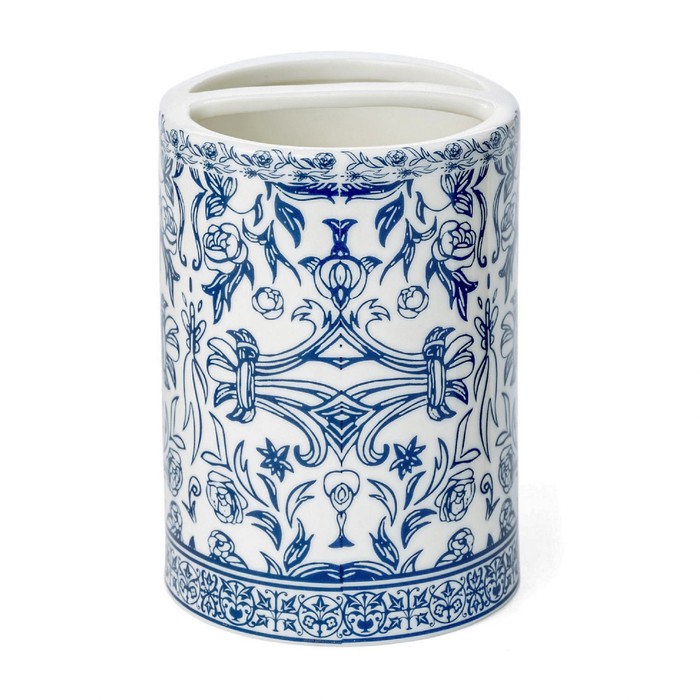 Стакан для зубных щёток Orsay Blue, цвет бело-синий