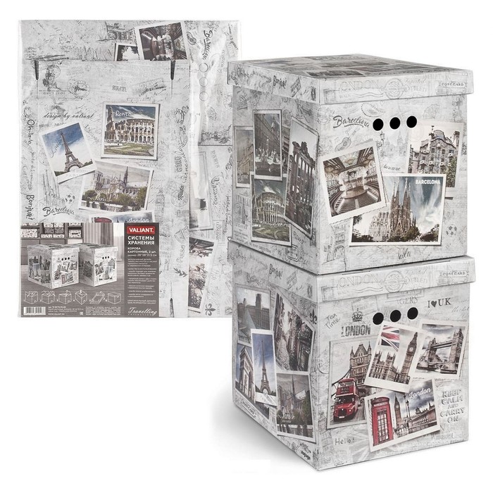 Набор коробов картонных 2 шт photos 28х38х31,5 см