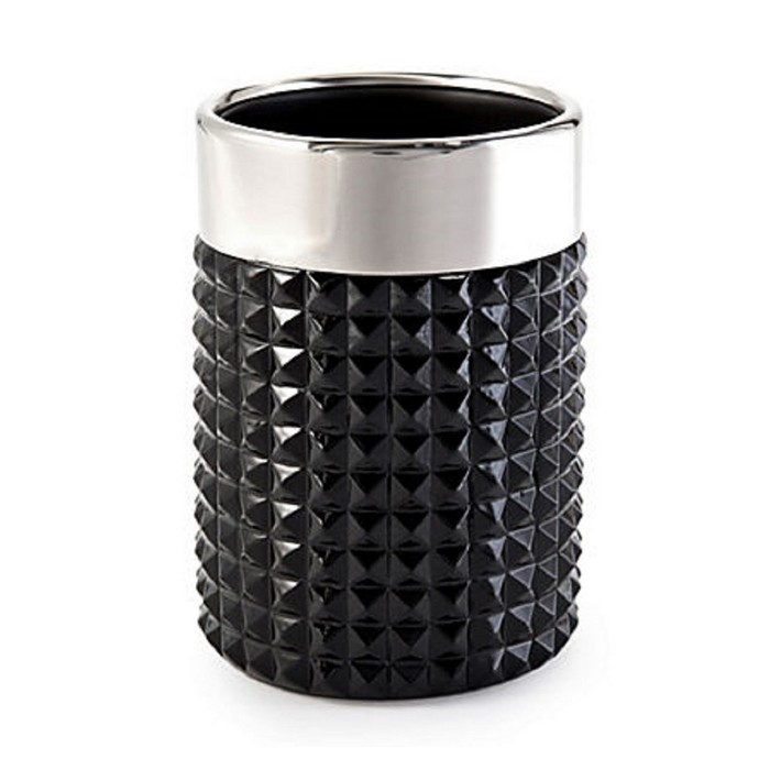 Стакан для зубной пасты Parc East Bricks Black, цвет черный