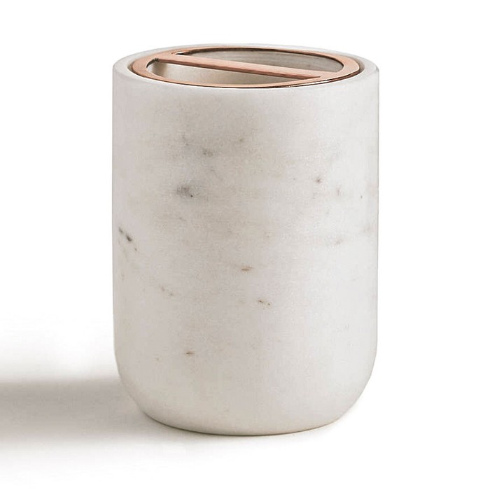 Стакан для зубных щёток Pietra, цвет белый