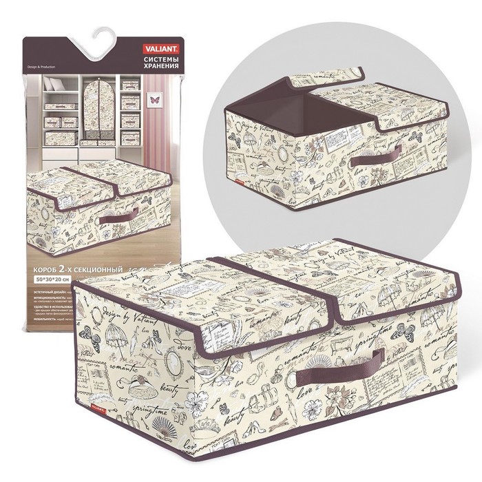 Короб 2-х секционный 50х30х20 см,