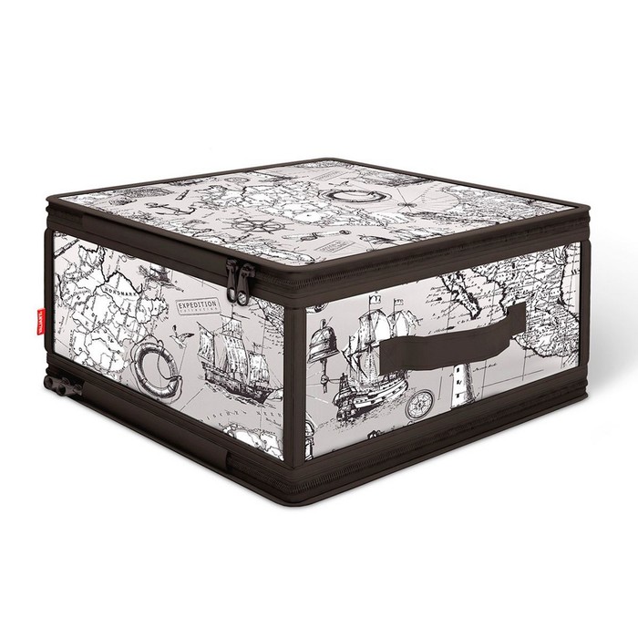 Кофр для хранения с застёжкой-молнией 30х28х15 см