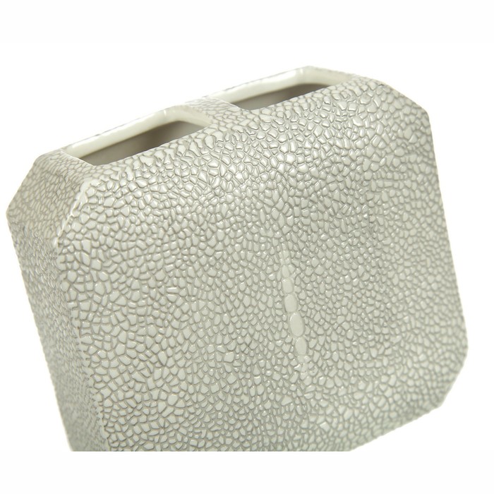 Стакан для зубных щёток Shagreen, цвет серый