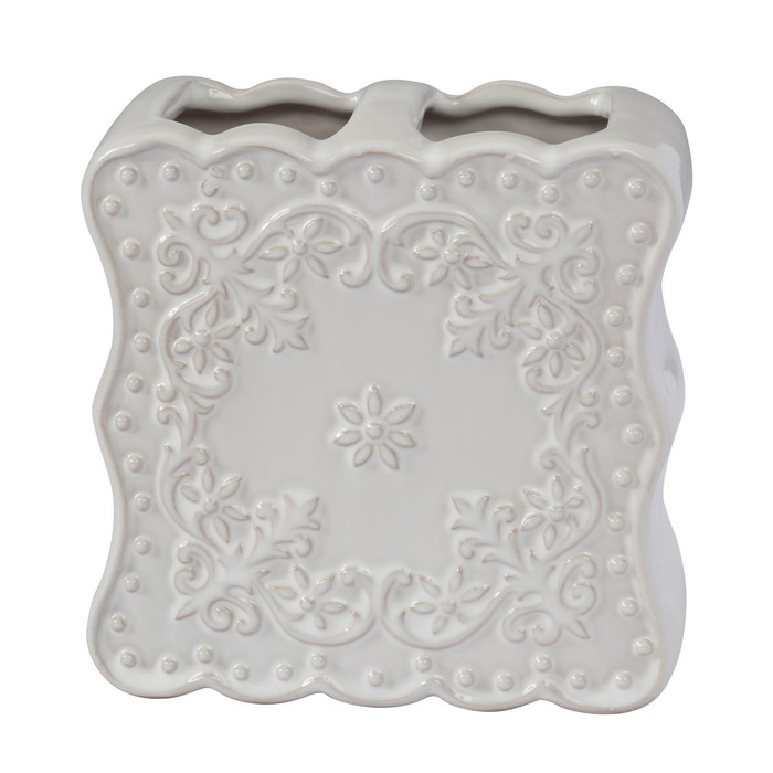 Стакан для зубных щёток Ruffles, цвет кремовый