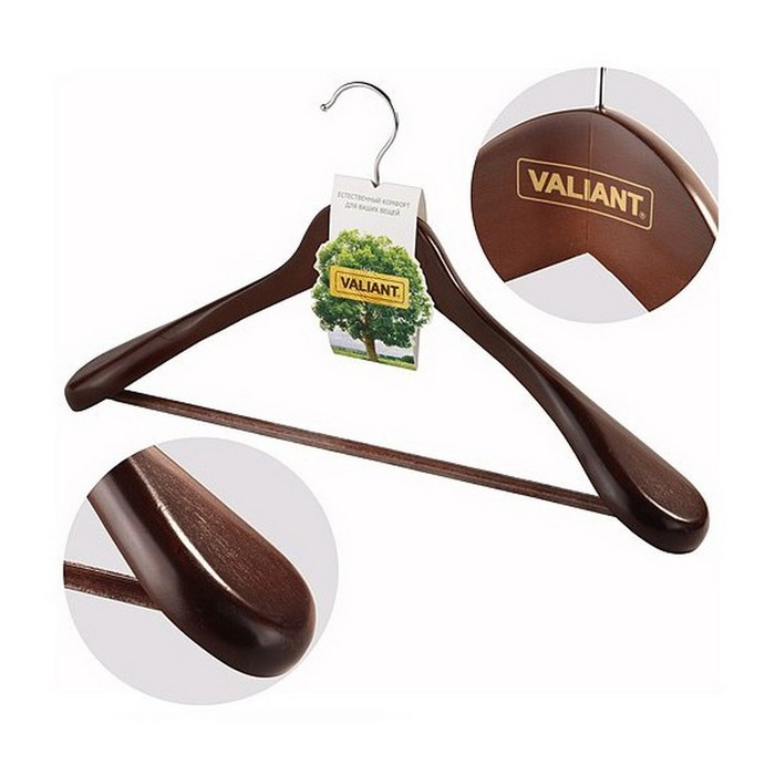 Вешалка-плечики, размер 44-46, цвет коричневый
