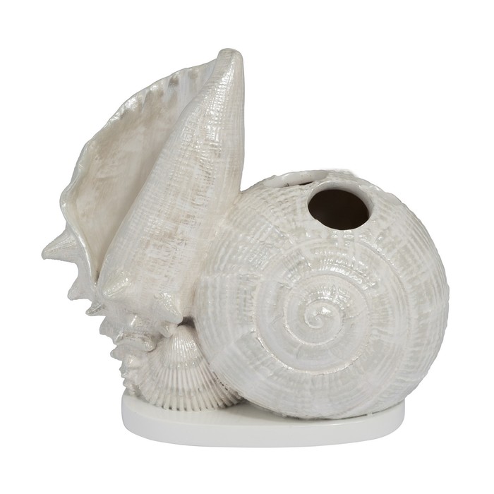 Стакан для зубных щёток Seaside, цвет белый перламутр