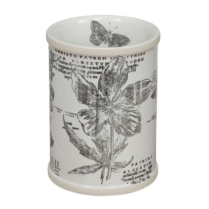 Стакан для зубной пасты Sketchbook, цвет бело-серый