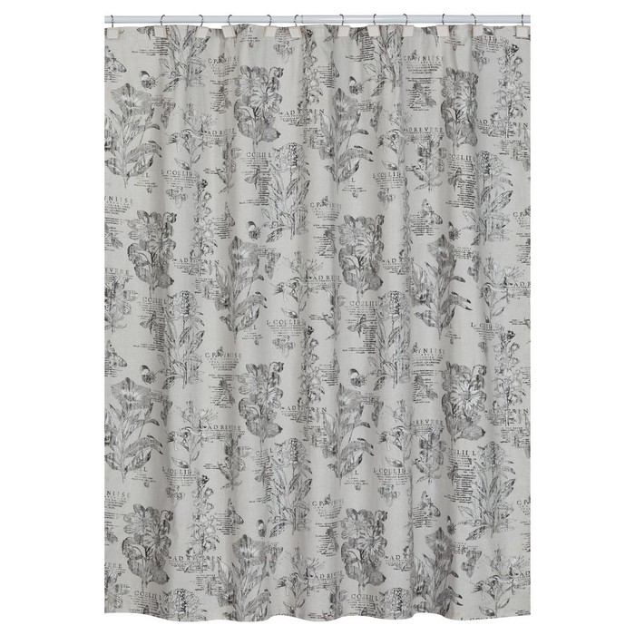 Шторка Sketchbook, цвет бело-серый